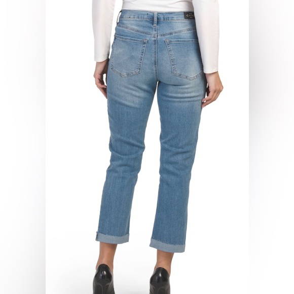 Nanette Lepore Jolie Super High Rise Straight Jeans - Picture 2 of 3